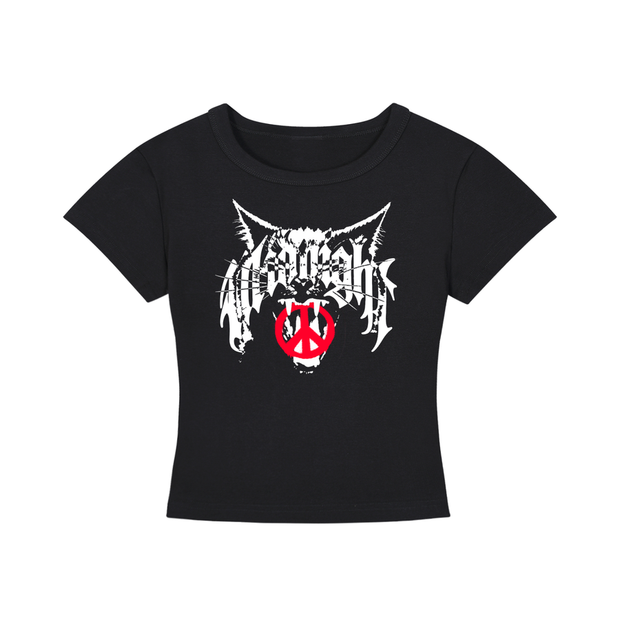 PEACE CROPPED TEE