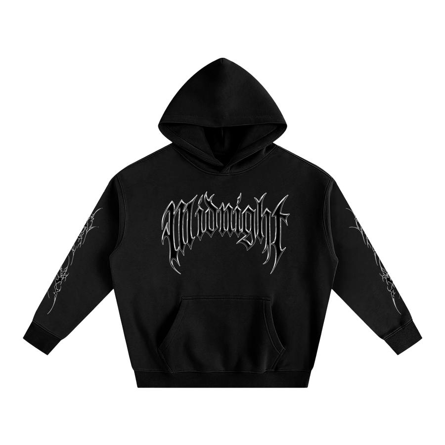 Built After Dark Oversized Fleeced Hoodie (Black)