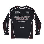 Black & Red Jersey — Midnight Racing™ Car Culture Sport Jersey | Racing Colorway