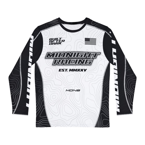 Panda Jersey — Midnight Racing™ Car Culture Sport Jersey | Black & White Colorway
