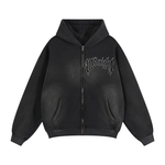 Built After Dark Sunfade Zipper Boxy Fleece Hoodie