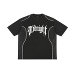 Built After Dark Contrast Piped Panel T-Shirt