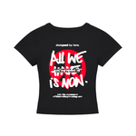 PEACE CROPPED TEE