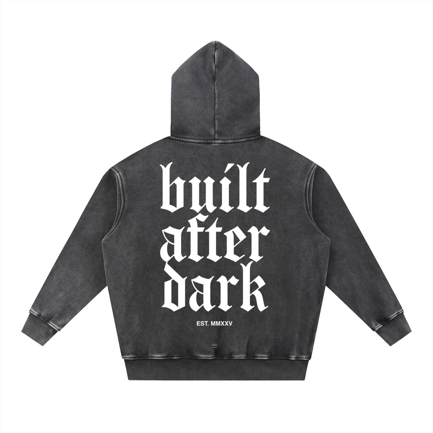 Built After Dark Snow Wash Fleece Oversize Hoodie