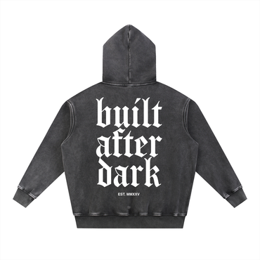 Built After Dark Snow Wash Fleece Oversize Hoodie