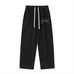 Built After Dark Drawstring Waist Straight-Leg Cargo Pants (Black)