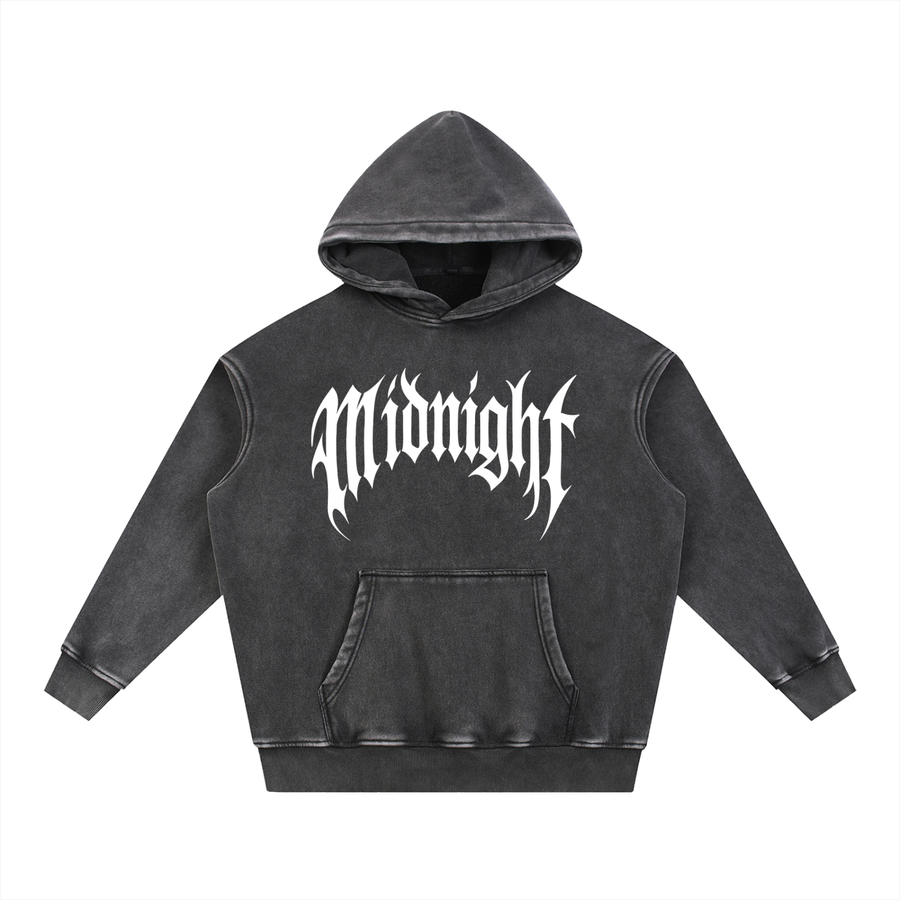 Built After Dark Snow Wash Fleece Oversize Hoodie