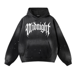 Built After Dark Vintage Washed Frayed Fleece Hoodie