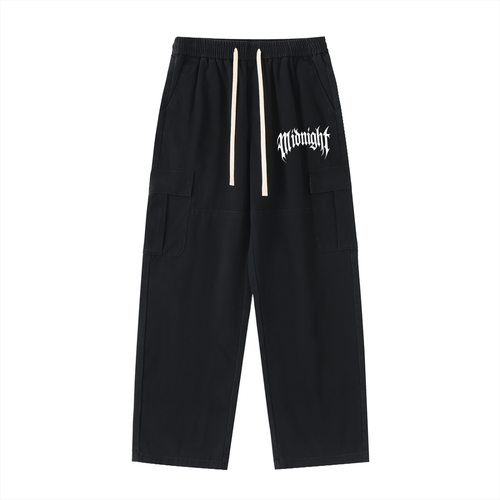 Built After Dark Straight-Leg Cargo Pants — Midnight Racing™ Car Culture Streetwear
