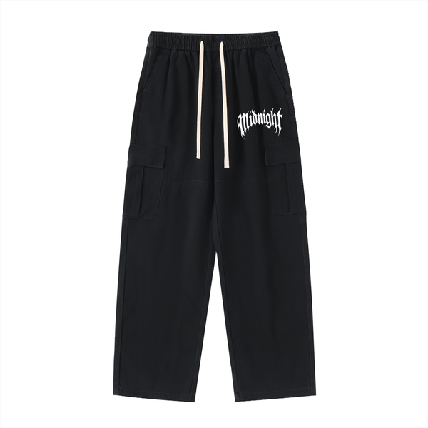 Built After Dark Drawstring Waist Straight-Leg Cargo Pants