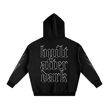 Built After Dark Oversized Fleeced Hoodie (Black)