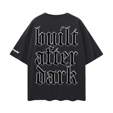 Built After Dark Loose Drop Shoulder T-Shirt (Black)