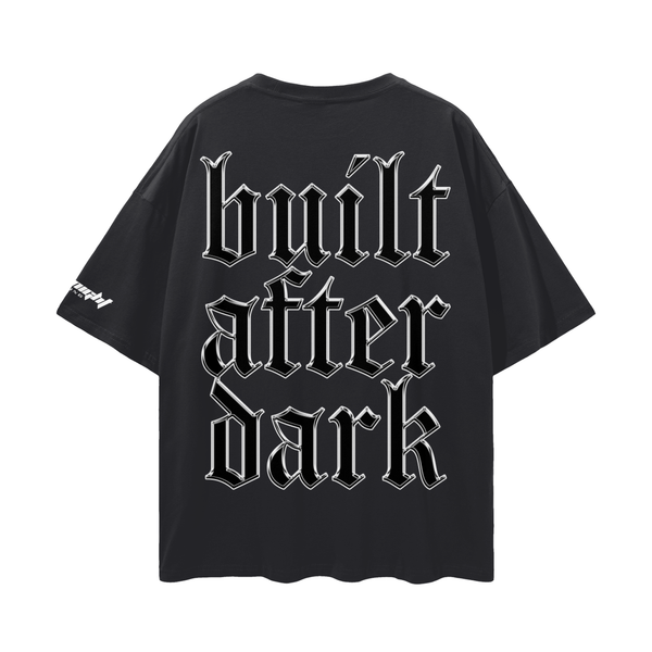 Built After Dark Loose Drop Shoulder T-Shirt (Black)