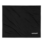 OFFTRACK Premium Sherpa Blanket — Midnight Racing™ Car Culture Embroidered Blanket
